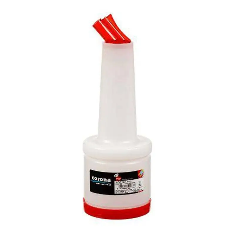 Bora Plastik Sos ve Kokteyl Şurup Dökme Kabı, 500 ml, Kırmızı - 1
