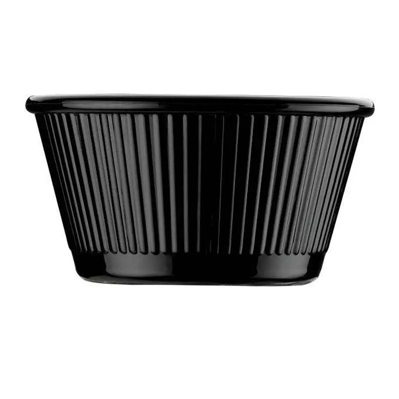 Bora Plastik Sosluk, Yuvarlak, Polikarbonat, 7x3.5 cm, Siyah - 1