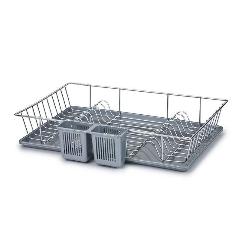 Bora Plastik Tabaklık ve Kaşıklık, Düz Model, 31x48.5 cm, Gri - Bora Plastik