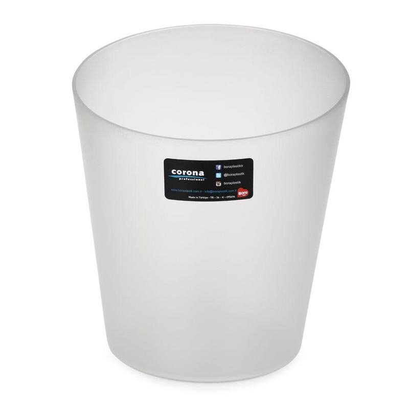Bora Plastik Yarım Kesimli Buz Kovası, Şeffaf, Polikarbonat - Bora Plastik
