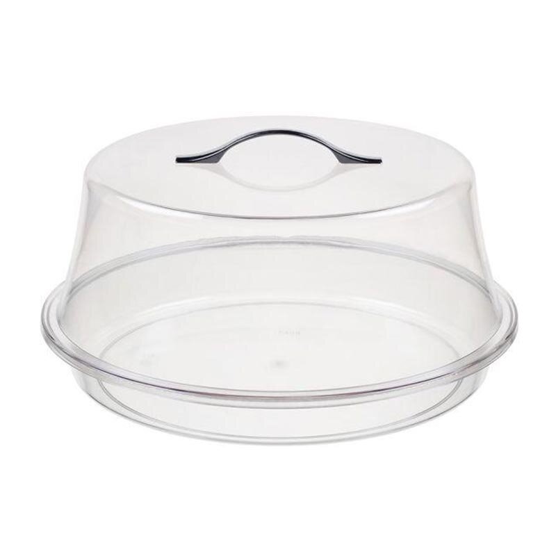 Bora Plastik Yuvarlak Pasta ve Kek Kabı Takımı, 35 cm, Şeffaf - Bora Plastik (1)