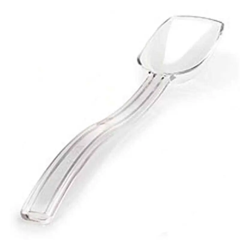 Bora Plastik Zeytin ve Salata Servis Kaşığı, Polikarbonat, 26 cm, Şeffaf - 1