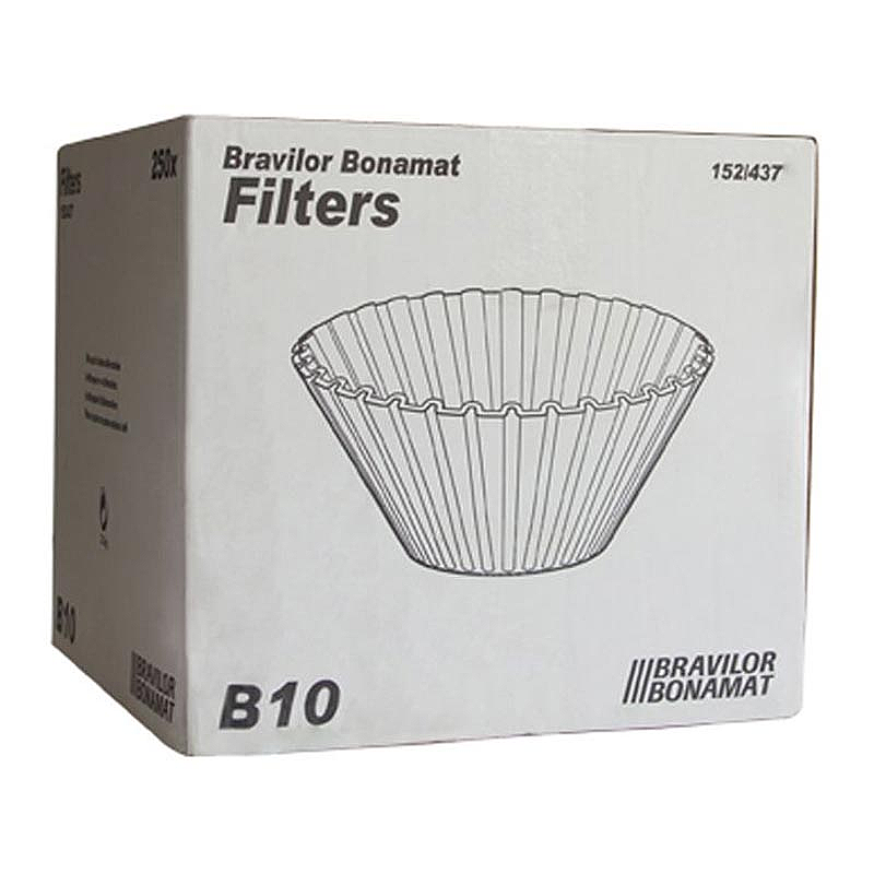 Bravilor Bonamat B10 Kahve Filtre Kağıdı, 152/437 cm, 250 Adet, B10 ve B10 HW Makineler İle Uyumludur - Bravilor Bonamat (1)