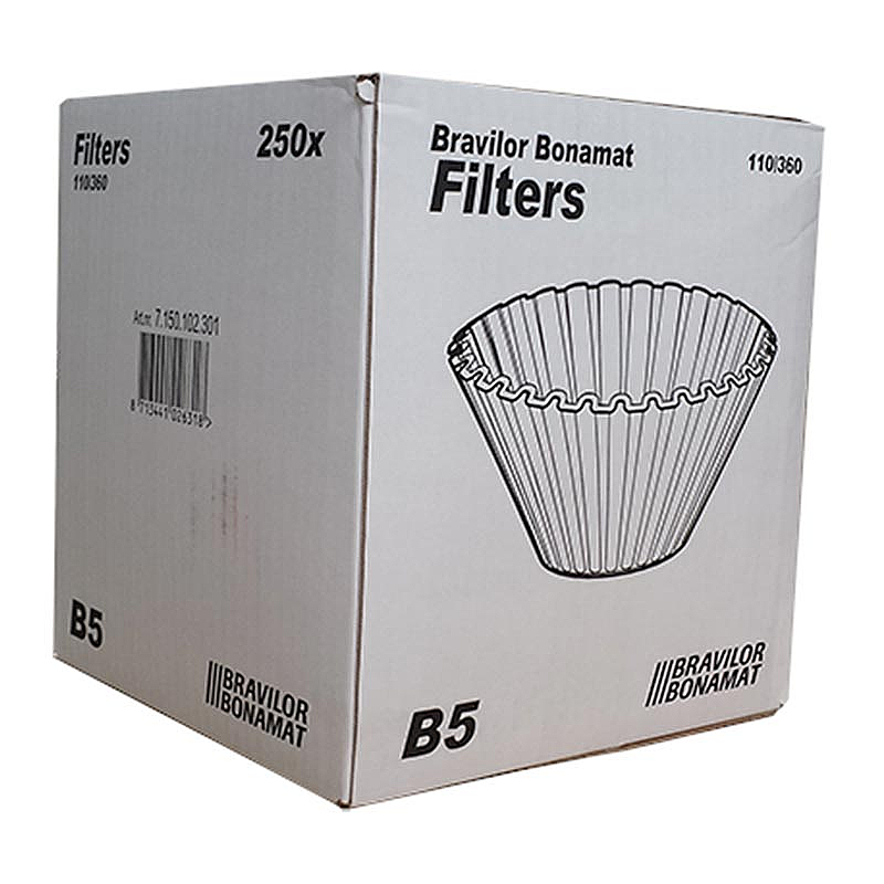 Bravilor Bonamat B5 Kahve Filtre Kağıdı, 110/360 mm, 250 Adet, Optimum Kahve Dağılımı - 3