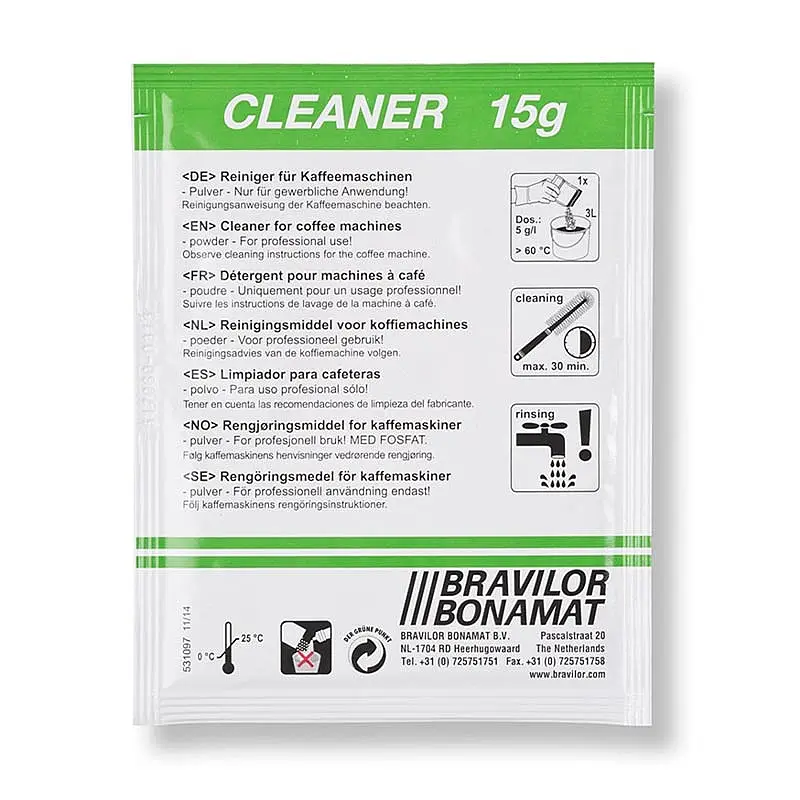 Bravilor Bonamat Cleaner, 225 gr, 15 Adet, Tıkanmayı Önler - 1