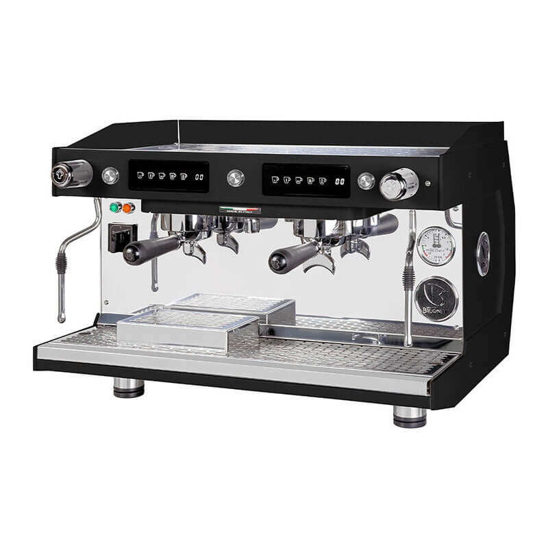 Brugnetti Luna Tam Otomatik Espresso Kahve Makinesi, Tall Cup, 11 Lt, 2 Gruplu, Siyah - Brugnetti