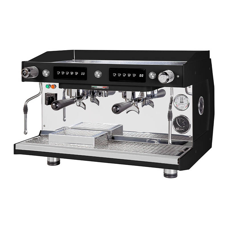 Brugnetti Luna Tam Otomatik Espresso Kahve Makinesi, Tall Cup, 11 Lt, 2 Gruplu, Siyah - 1