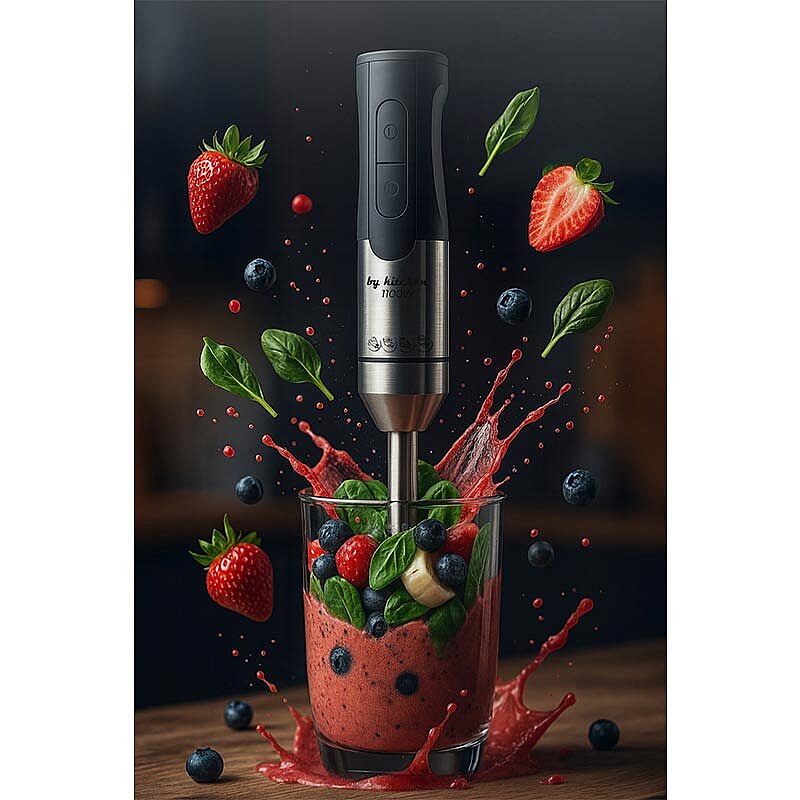 By Kitchen DEB-25 El Blender, Paslanmaz Çelik, 185 mm, 1100 W - 3