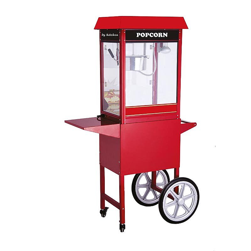 By Kitchen DPM-KA Arabalı Popcorn Mısır Patlatma Makinesi, Paslanmaz Çelik - By Kitchen