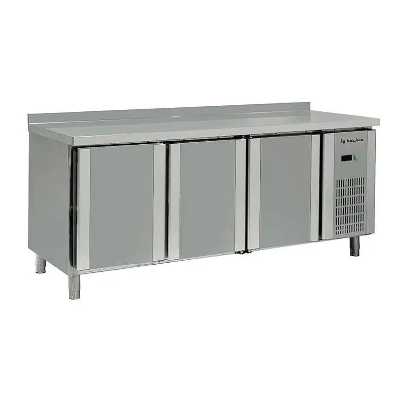 By Kitchen DTG-3 3 Kapılı Tezgah Tipi Buzdolabı, Paslanmaz Çelik, 500 Lt. - 1