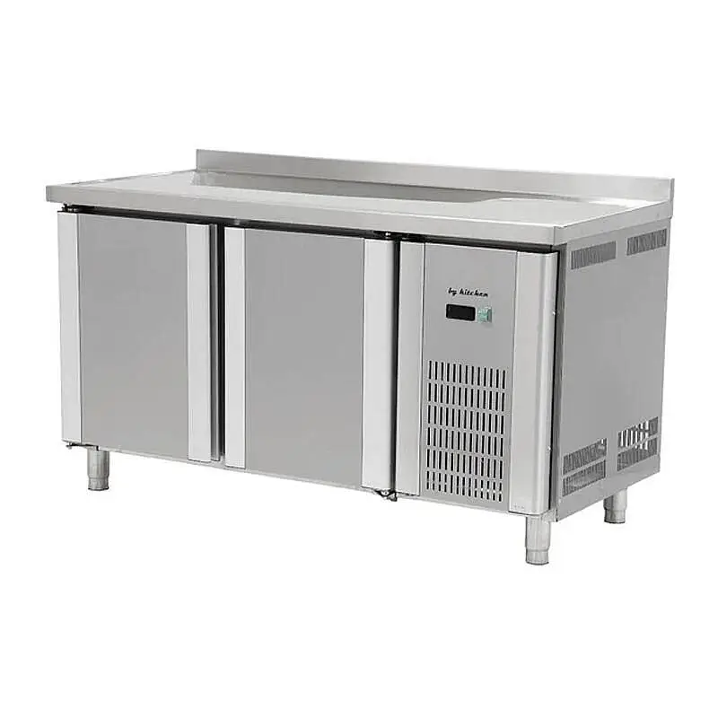 By Kitchen DTS-2 2 Kapılı Tezgah Tipi Buzdolabı, Paslanmaz Çelik, 251 Lt. - 1