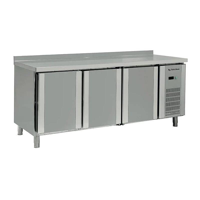 By Kitchen DTS-3 3 Kapılı Tezgah Tipi Buzdolabı, Paslanmaz Çelik, 390 Lt. - 1