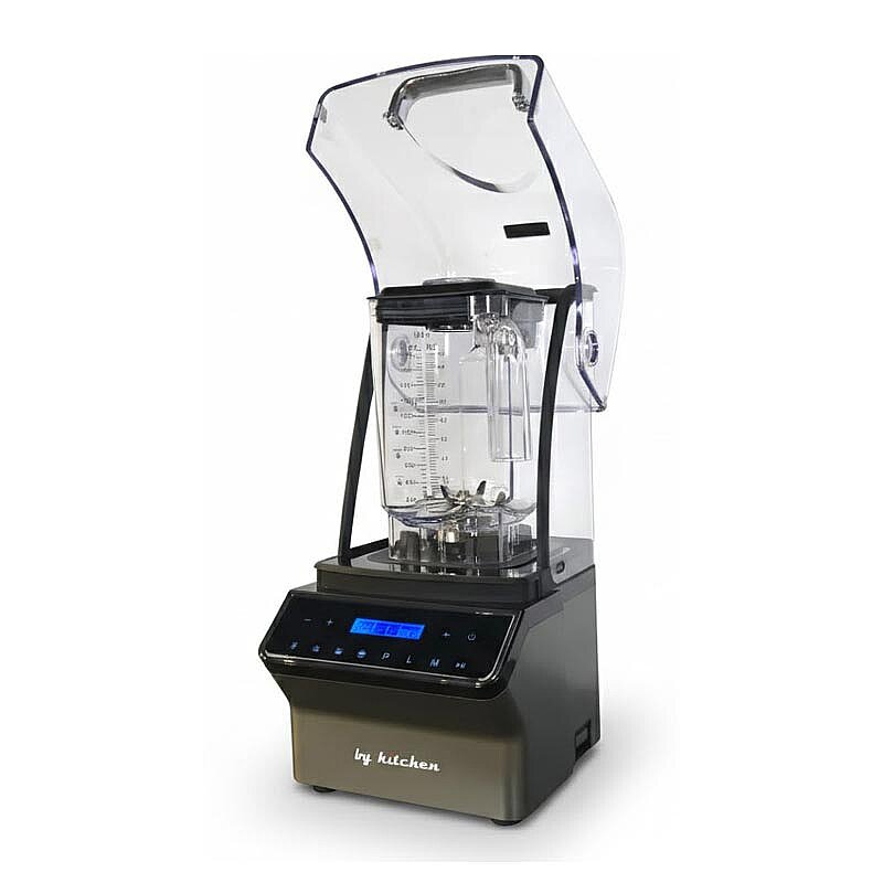 By Kitchen Vortex Silencer Pro Gürültü Önleyici Kapaklı Dijital Bar Blender, 2 Lt, 1800 W, 220 V, Gri - By Kitchen