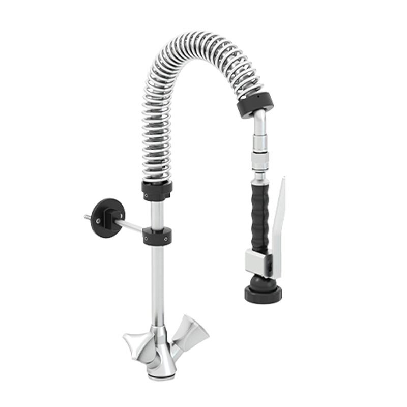 Cancan 0509 MT05 Deluxe Mini Boy Ön Yıkama Duşu, Tezgaha Monte, Paslanmaz Örgülü - Cancan