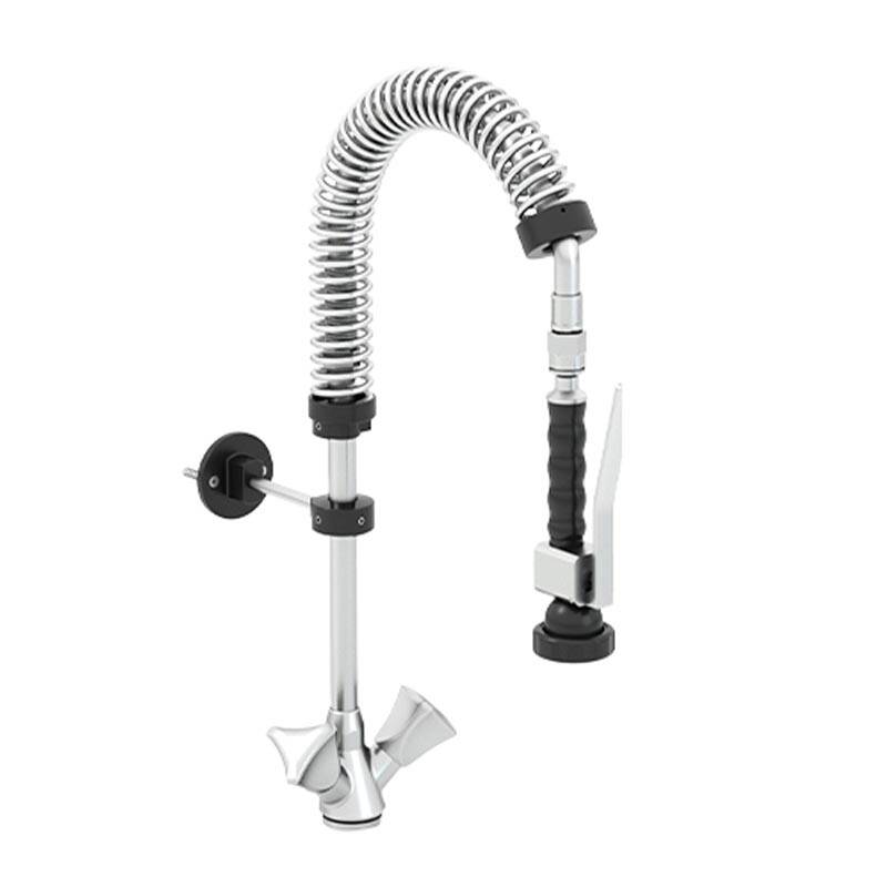 Cancan 0509 MT05 Deluxe Mini Boy Ön Yıkama Duşu, Tezgaha Monte, Paslanmaz Örgülü - 1