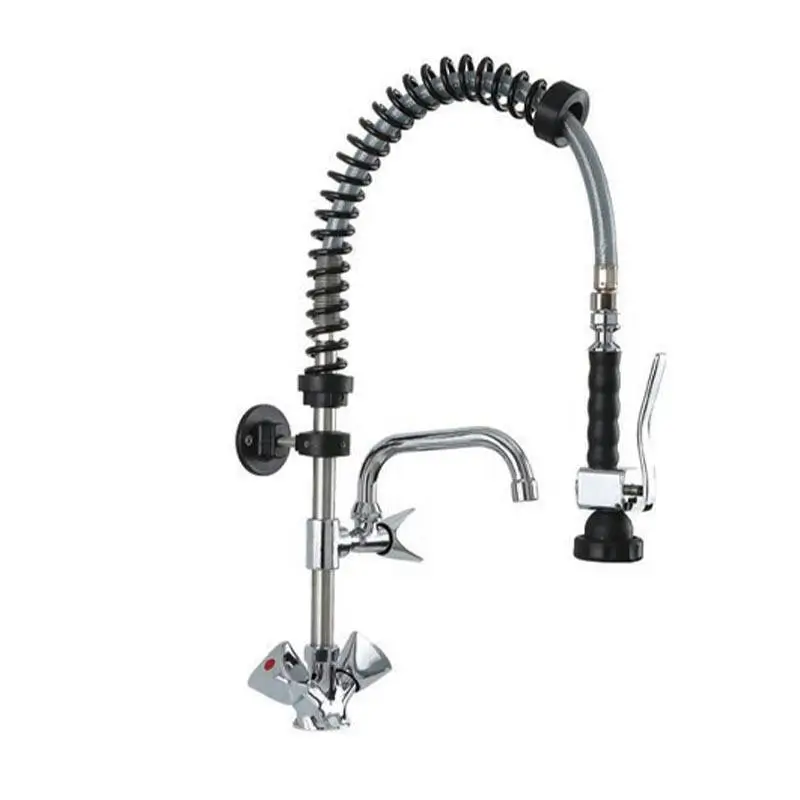 Cancan 0512 MT03 Deluxe Mini Boy Ön Yıkama Duşu, Tezgaha Monte, Paslanmaz Örgülü - 1