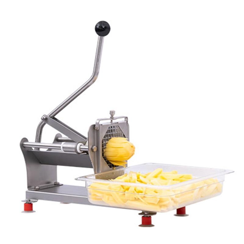 Cancan 1321-2 Profesyonel Parmak Patates Dilimleme Makinesi, Manuel 10x10 mm Disk - Cancan