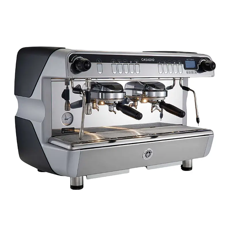 Casadio NETTUNO A2 ES Compact Tall Cup Tam Otomatik Espresso Kahve Makinesi, 2 Gruplu, Siyah, Led Aydınlatma - 1