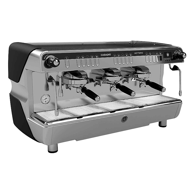 Casadio NETTUNO A3 TC Tall Cup Tam Otomatik Espresso Kahve Makinesi, 3 Gruplu, Siyah, 946x523x527 mm. - Casadio