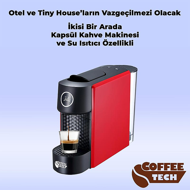 Coffeetech CN-L0201 Julia Kapsül Kahve Makinesi, Nespresso Kapsül Uyumlu, Gri, 102x355x240 mm. - 3