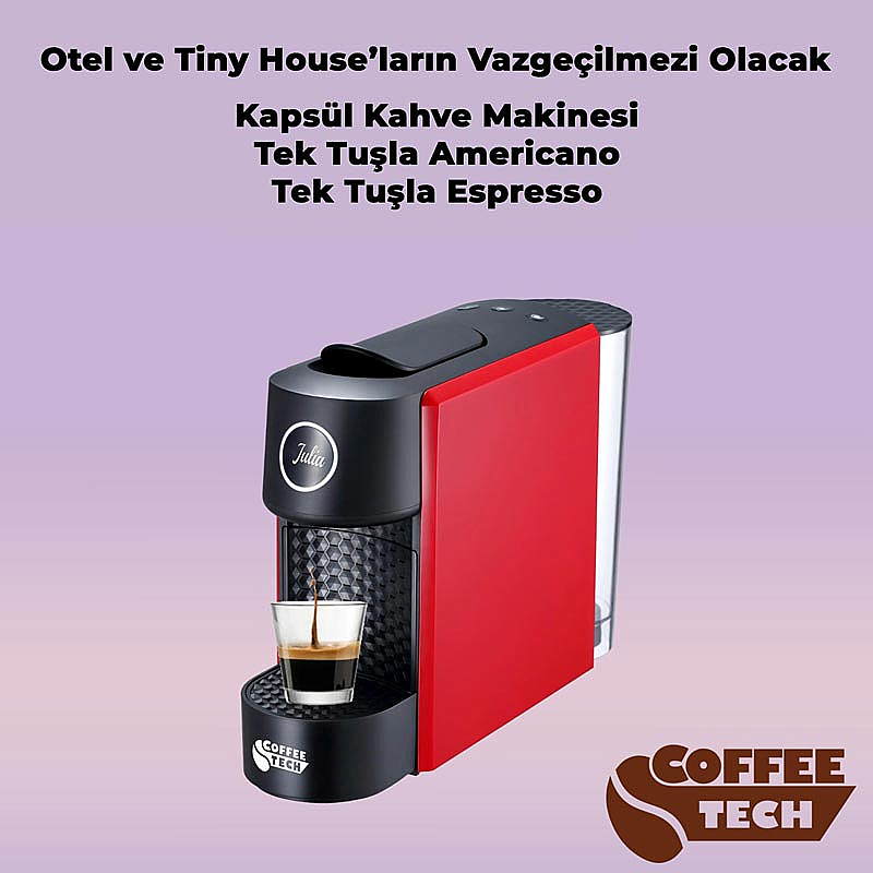 Coffeetech CN-L0201 Julia Kapsül Kahve Makinesi, Nespresso Kapsül Uyumlu, Siyah, Otomatik Dozaj - 5