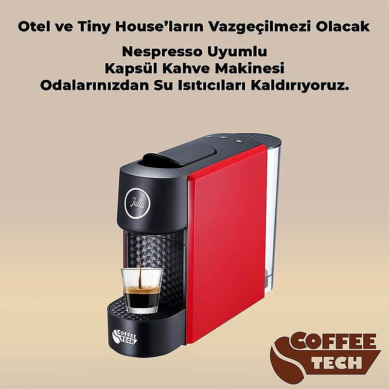 Coffeetech CN-L0201 Julia Kapsül Kahve Makinesi, Nespresso Kapsül Uyumlu, Siyah, Otomatik Dozaj - 7