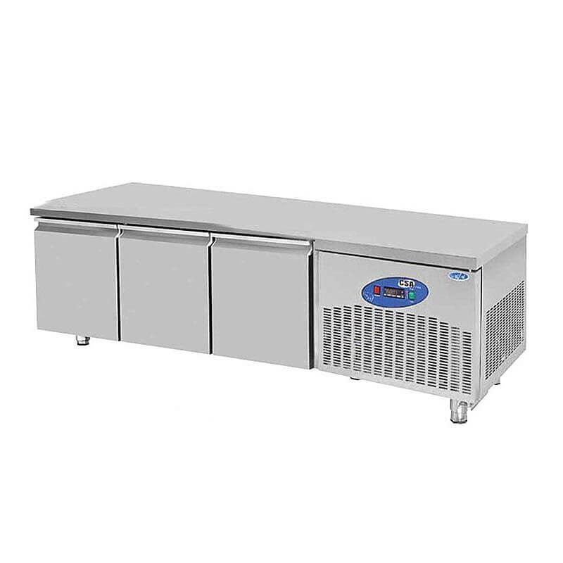 CSA CS-CIH 3-700 Cihaz Altı Buzdolabı, 3 Kapılı, 210 Lt. - CSA Inox