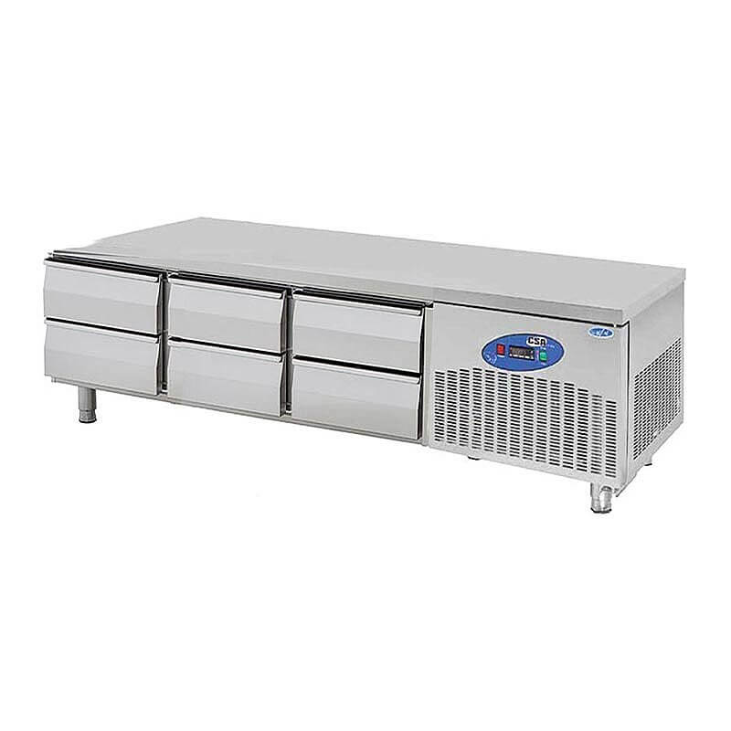 CSA CS-CIH 3-700 Cihaz Altı Buzdolabı, 6 Çekmeceli, 210 Lt. - CSA Inox