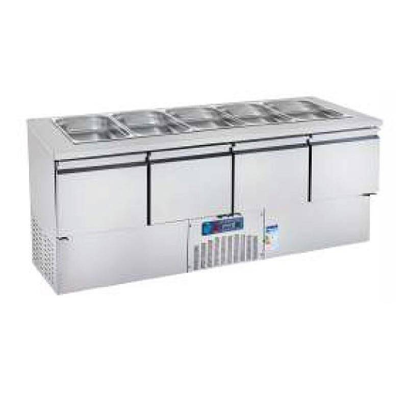 CSA CS-CIK-3 700 Alttan Motorlu Yatay Saladbar, Paslanmaz Çelik, 632 Lt. - 1