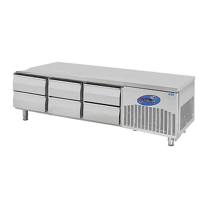 CSA CS-CIK 3-700 Cihaz Altı Buzdolabı, 6 Çekmeceli, 210 Lt. - CSA Inox