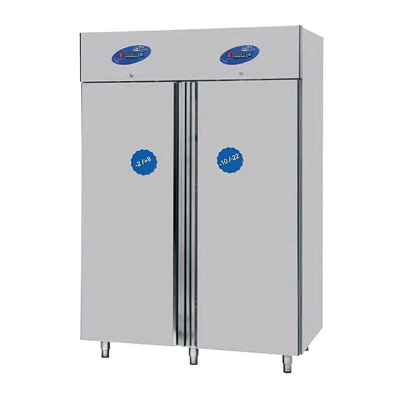 CSA CS-DBNL 1400 Dik Tip Buzdolabı & Derin Dondurucu, Paslanmaz Çelik, 2 Kapılı, 1400 Lt. - CSA Inox