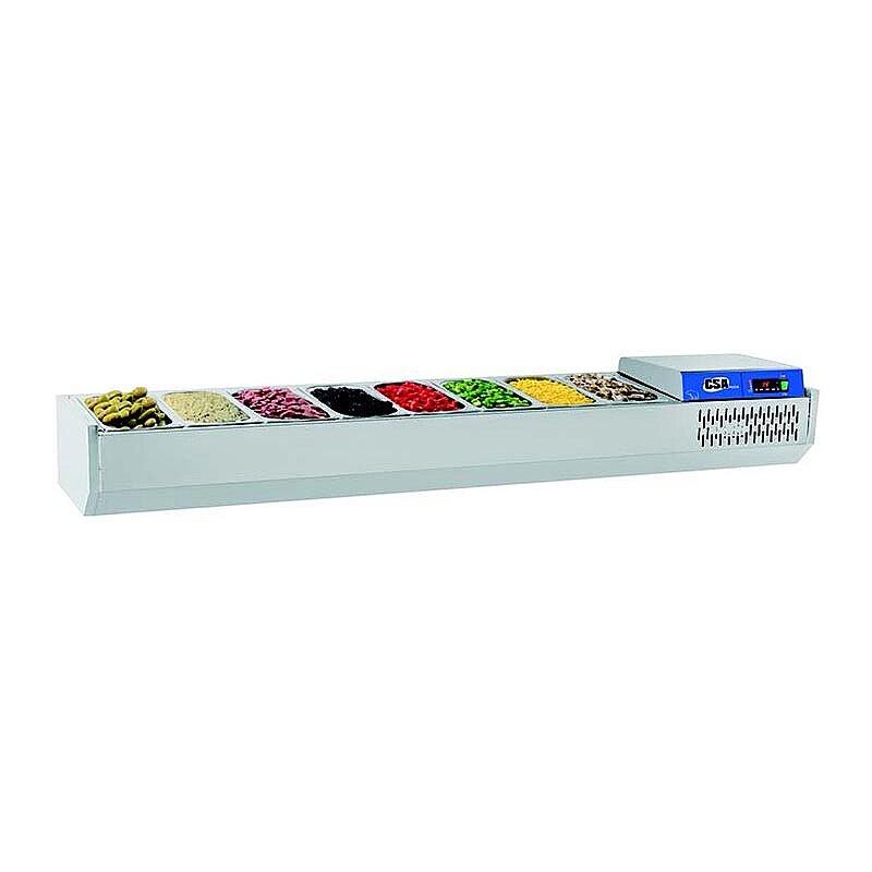 CSA CS-GRN-141 Teşhir Dolabı, Paslanmaz Çelik, 141x39x46 cm - CSA Inox
