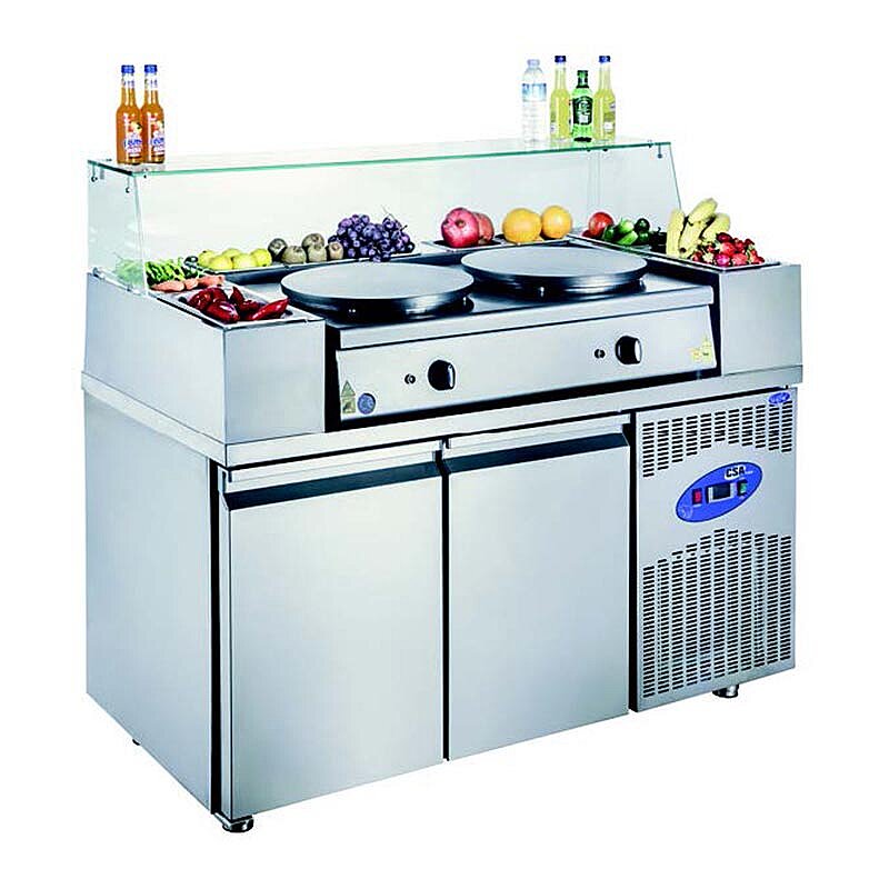 CSA CS-KRP 2-700 Krep Buzdolabı, 2 Kapılı, Paslanmaz Çelik, 281 Lt. - CSA Inox