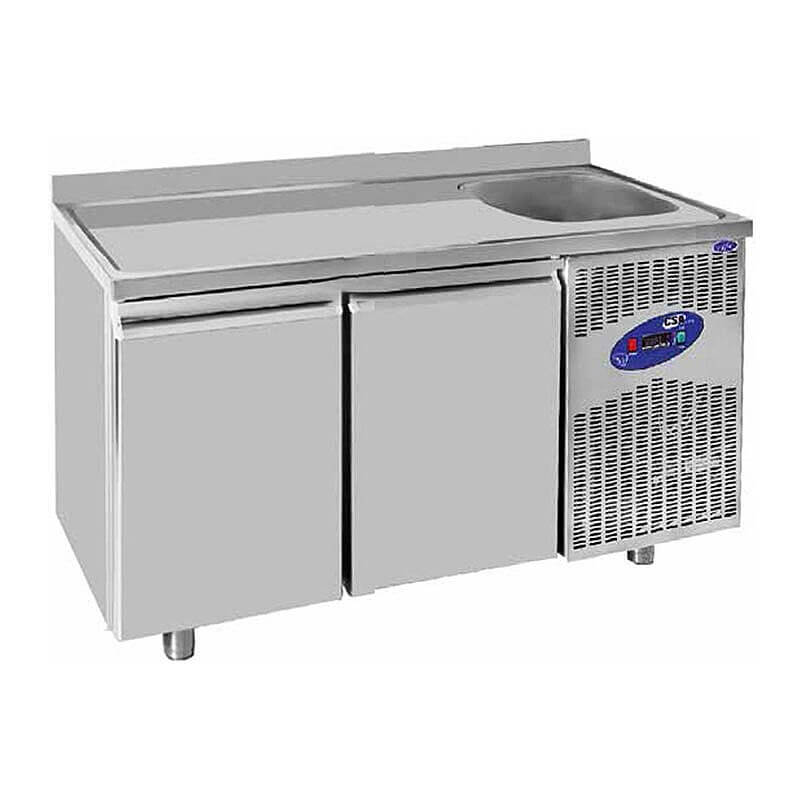 CSA CS-TEK 2D-600 E Evyeli Derin Dondurucu, Paslanmaz Çelik, 2 Kapılı, 251 Lt. - CSA Inox