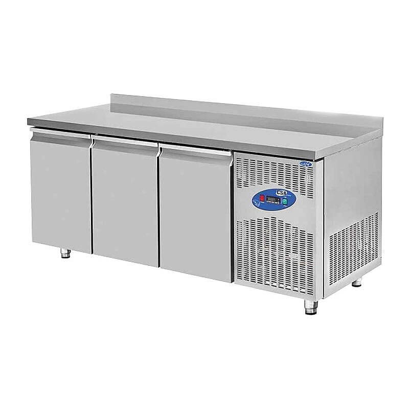 CSA CS-TEK 3D-600 Tezgah Tipi Derin Dondurucu, 3 Kapılı, Paslanmaz Çelik, 400 Lt. - CSA Inox