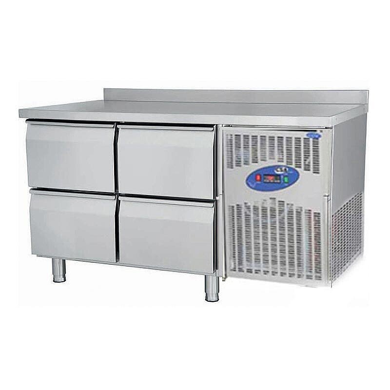 CSA CS-TEZ 2-600 Tezgah Tipi Buzdolabı, 4 Çekmeceli, 251 Lt. - CSA Inox