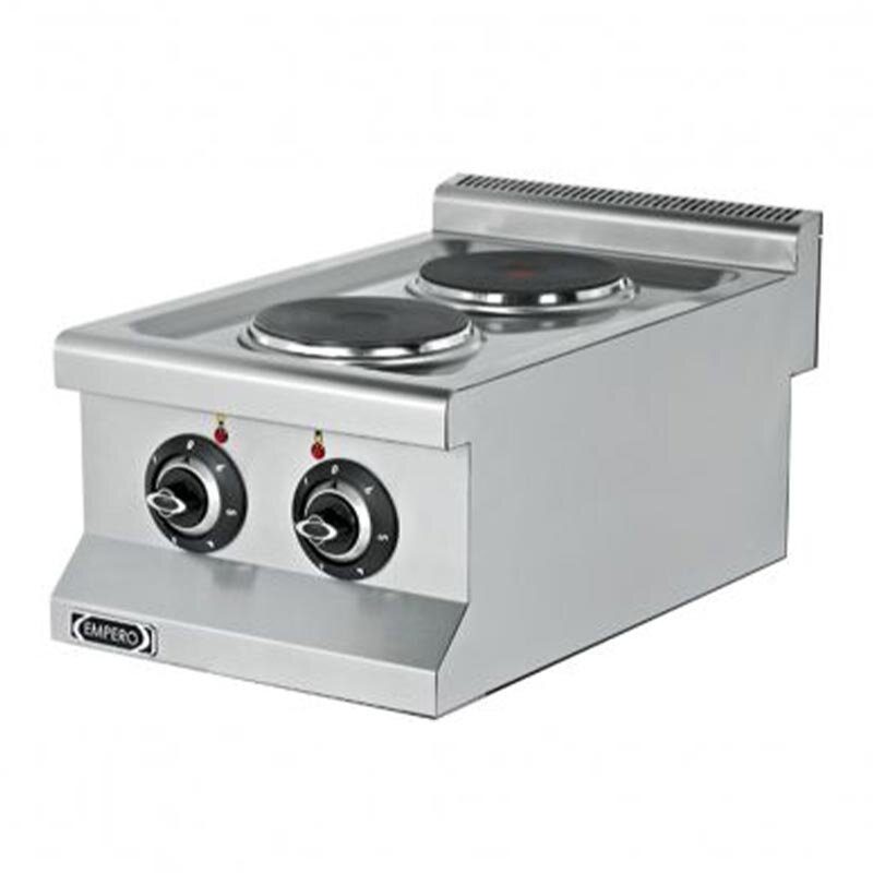 Empero 2 Pleytli Ocak, Elektrikli, Paslanmaz Çelik - Empero