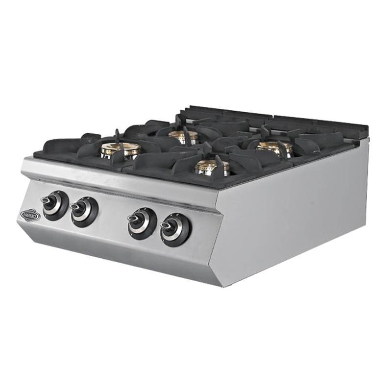 Empero 700 Plus 4 Brülörlü Set Üstü Ocak, LPG'li, Paslanmaz Çelik - 1