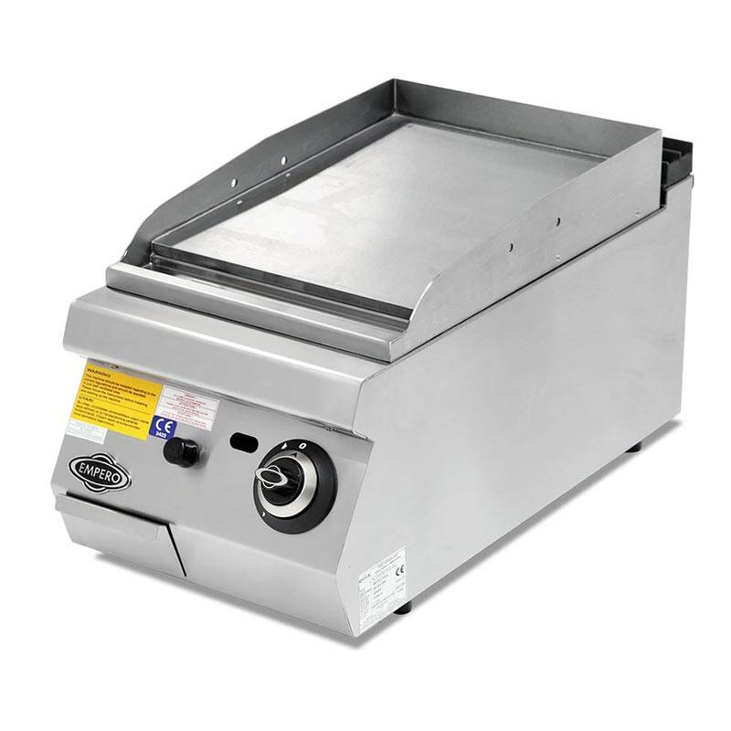 Empero 700 Plus Düz Pleyt Izgara, Paslanmaz Çelik, 40x73x30 cm, Doğalgazlı - 1