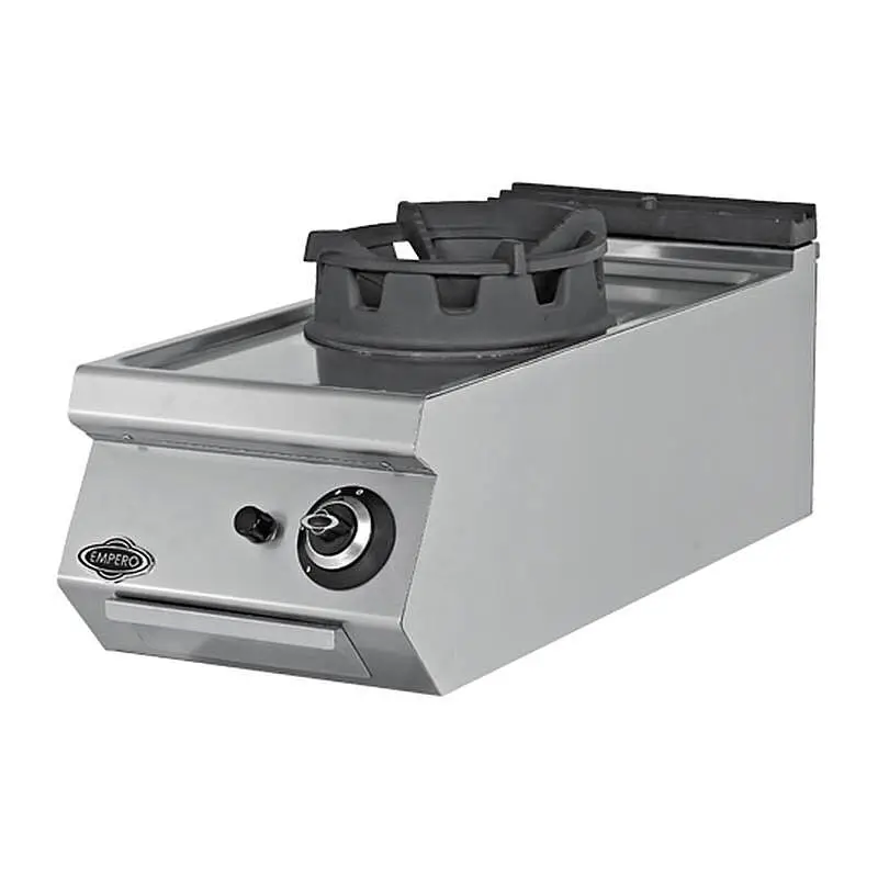 Empero 700 Plus Set Üstü Wok Ocak, Paslanmaz Çelik, Doğalgazlı - 1