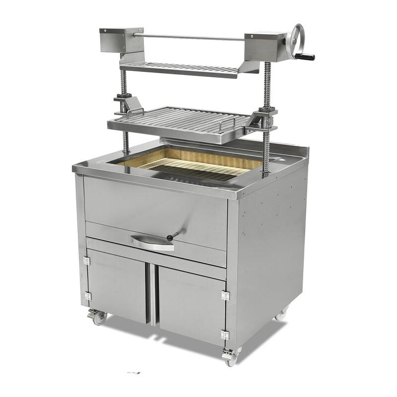 Empero Asansörlü Izgara Ünitesi, 120x74x15 cm, Kömürlü, Endüstriyel - Empero