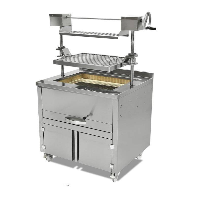 Empero Asansörlü Izgara Ünitesi, 120x74x15 cm, Kömürlü, Endüstriyel - 1