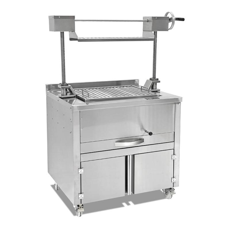 Empero Asansörlü Izgara Ünitesi, 80x74x15 cm, Kömürlü, Çelik - Empero