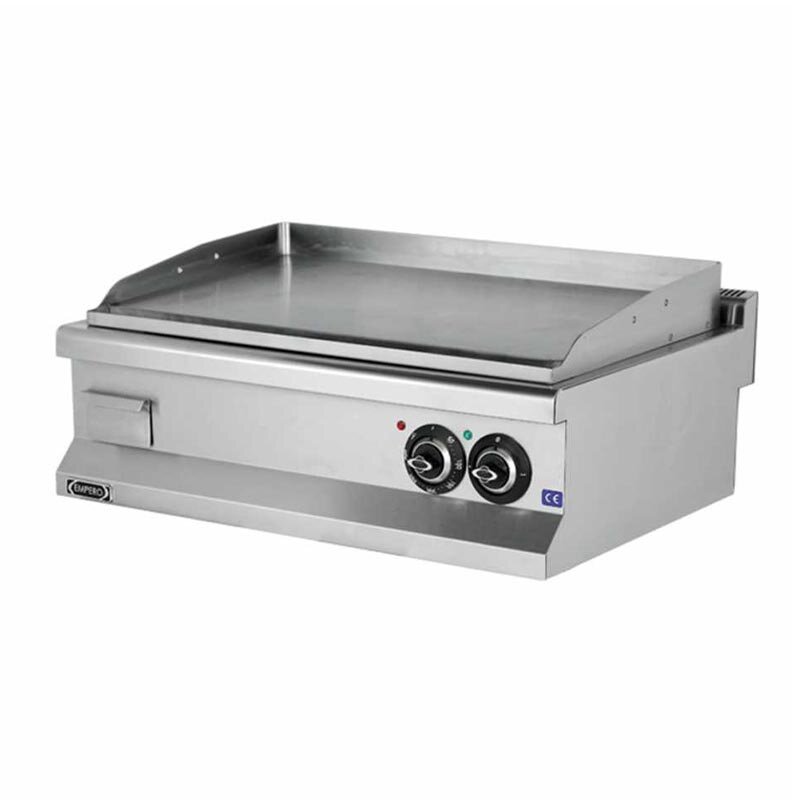 Empero Düz Pleyt Izgara, 90x63x28 cm, Krom Tabla, Elektrikli, Paslanmaz Çelik - Empero