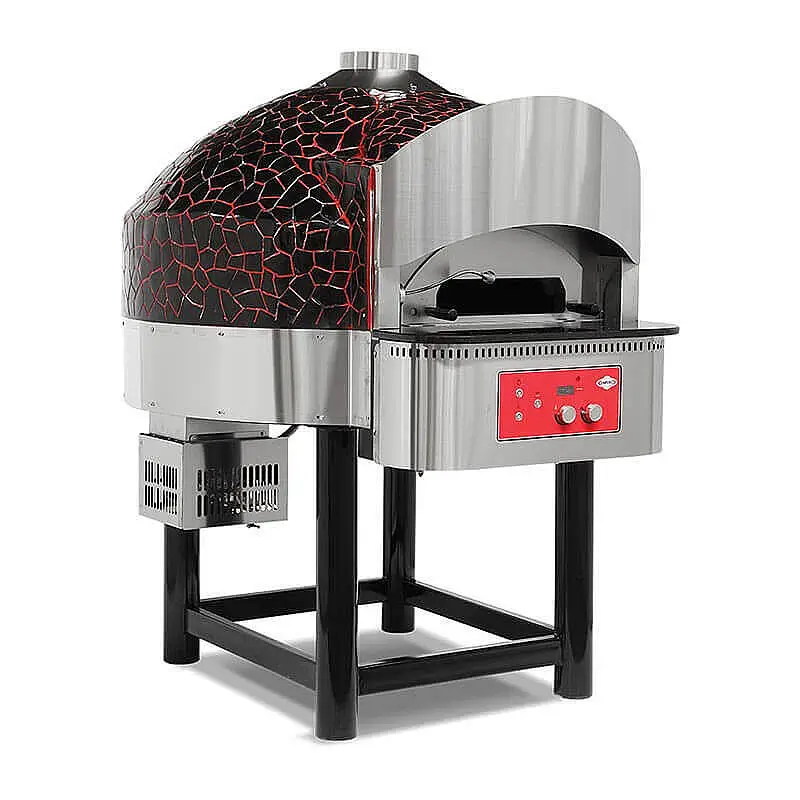 Empero EMP.SPO.04 30 cm x 6 Pizza Kapasiteli Döner Tabanlı Pizza Fırını, LCD Ekranlı, LPG'li - 1