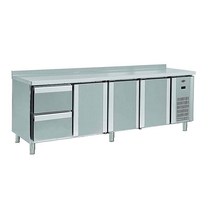 Empero Fanlı Tezgah Tipi Buzdolabı, Paslanmaz Çelik, 2 Çekmece+3 Kapı, 700 Lt. - 1