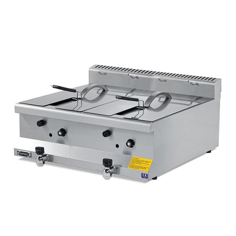 Empero Fritöz, Paslanmaz Çelik, 10+10 Lt, LPG'li - Empero