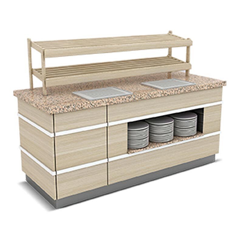 Empero Galata Ekmek Servis Ünitesi, Granit Tablalı, 240x90x90/150 cm - Empero