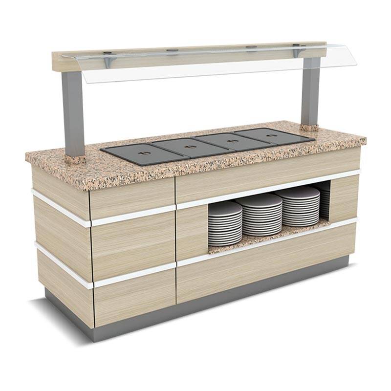 Empero Galata Nefeslikli Benmari, 5x1/1 GN Kapasiteli, Granit Tablalı - 1