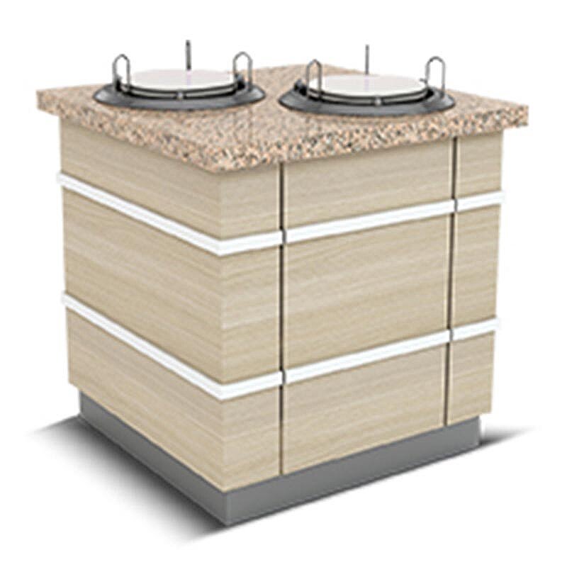 Empero Galata Tabak Dispenseri, Granit Tablalı, Isıtmalı, 2 Tabak, 110x90x90 cm - Empero